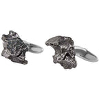 Sterling Silver and Genuine Campo Del Cielo Meteorite Cuff Links