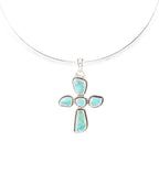 Cross Pendant and Sterling Silver Necklace