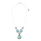 Earth and Sky Blue Turquoise Sterling Silver Necklace