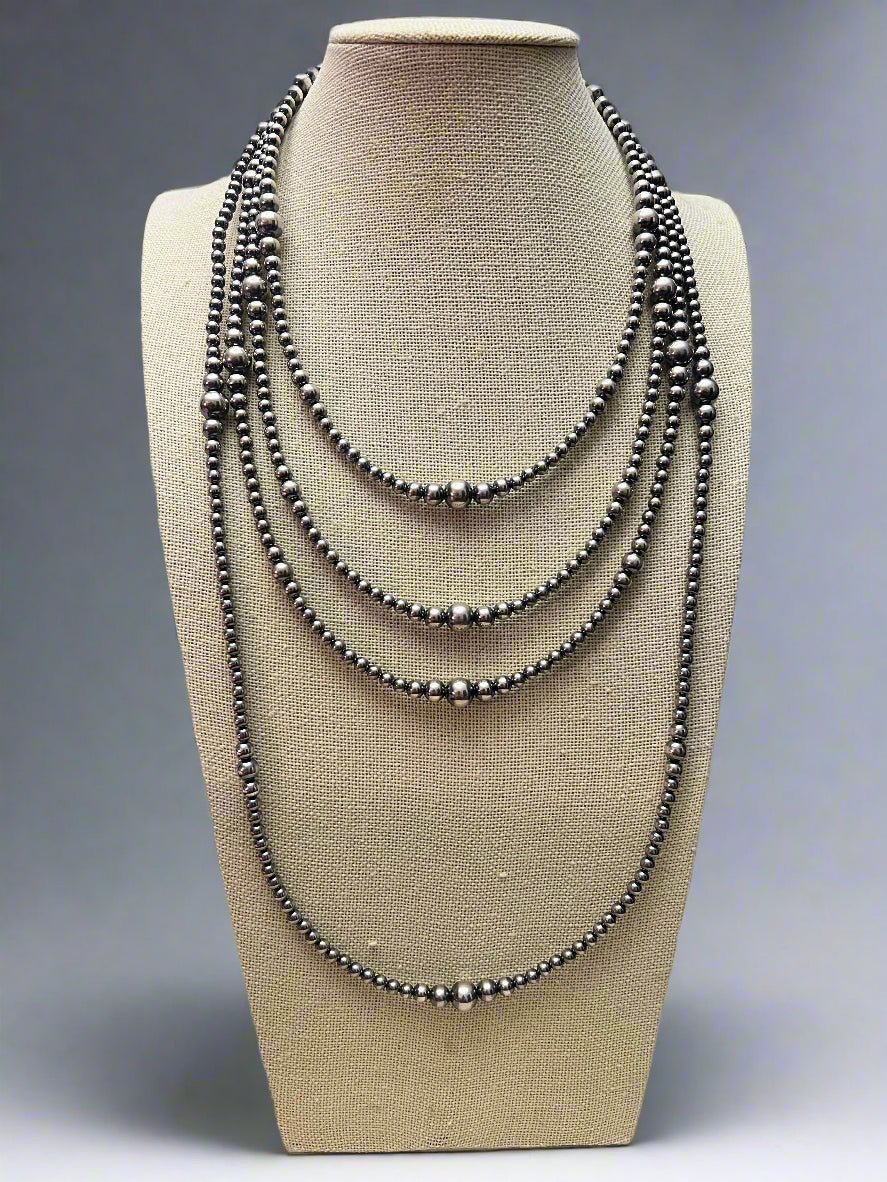 Graduated Sterling Silver Pearl Choker - 15 inch - Top Seller
