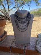 Handcrafted 3mm Sterling Silver Pearl Beaded Necklace