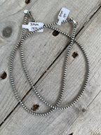3mm Navajo Style Sterling Pearls