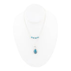 Layered Blue Apatite and Sterling Silver Necklace