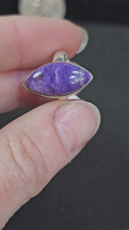 Charoite .925 Ring Sz 7