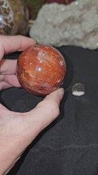 Super Flashy Fire Quartz Sphere