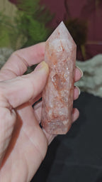 Super Flashy Fire Quartz Point