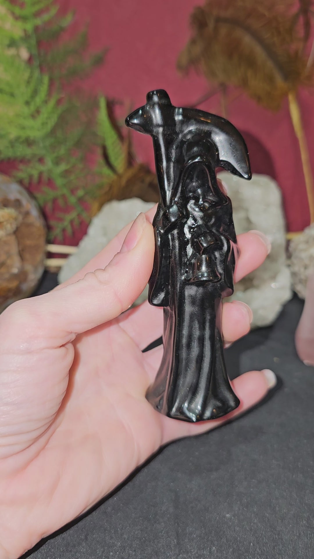 Big Black Obsidian Grim Reaper