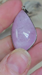 Stunning, flashy Kunzite Pendant. Sterling Silver .925