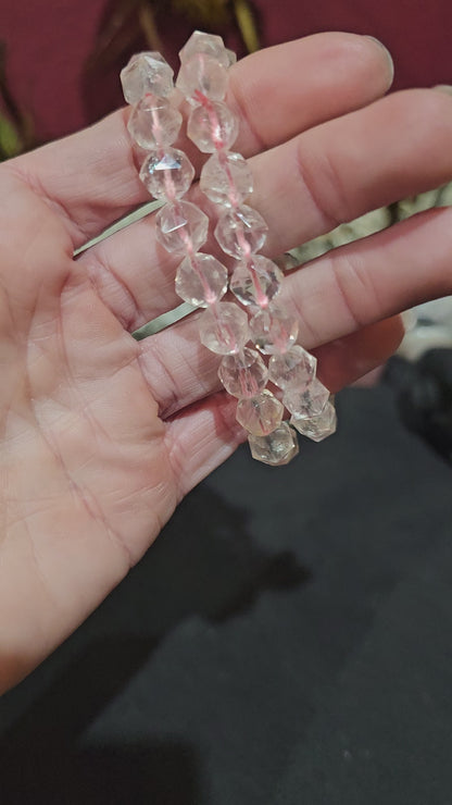 Faceted Rose Quartz Bracelets