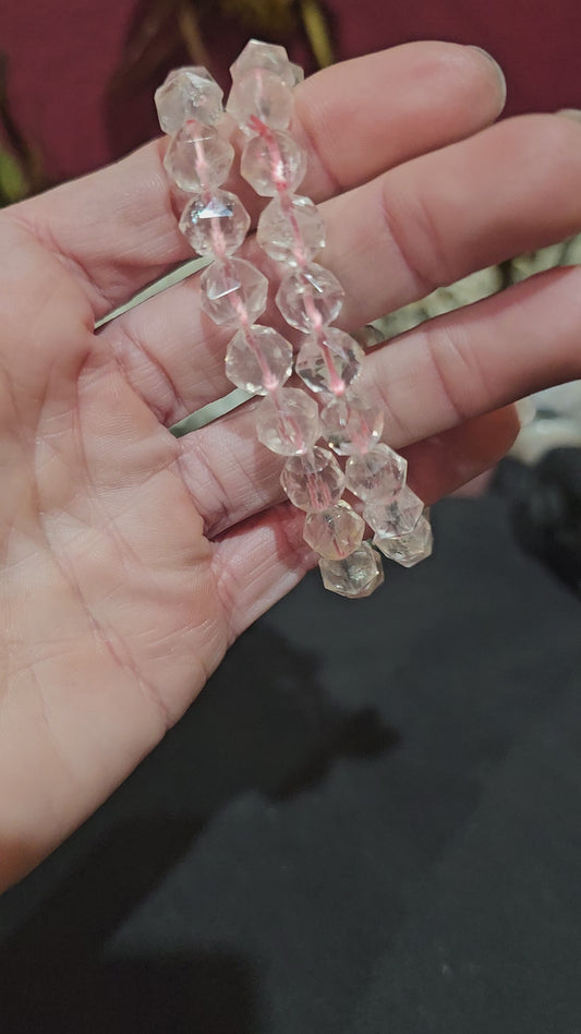 Faceted Rose Quartz Bracelets