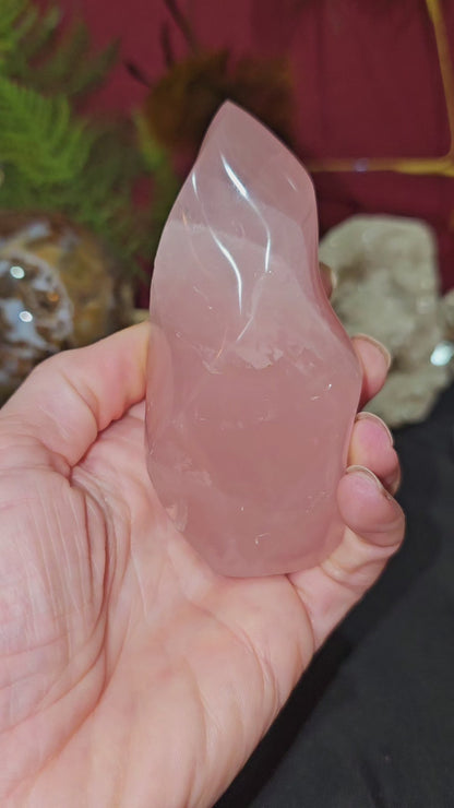 Star Rose Quartz Flame. Deep Pink
