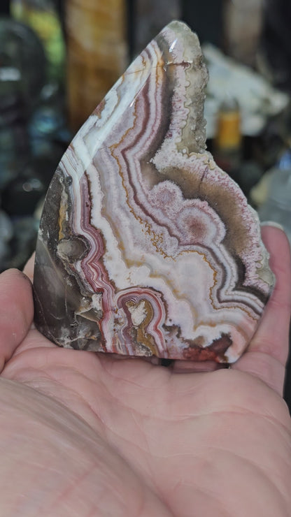 Freaking amazing, Druzy, Mexico Agate, free form