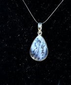 Sterling Silver Merlinite (Dendritic Opal) Pendant