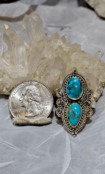 Kingman Turquoise in Sterling Silver