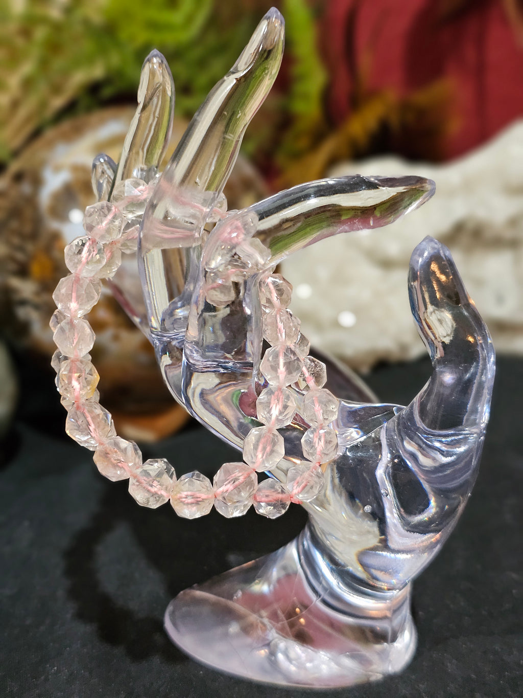 Faceted Rose Quartz Bracelets