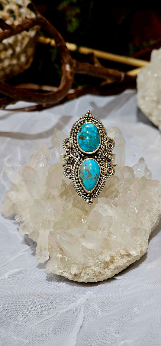 Kingman Turquoise in Sterling Silver