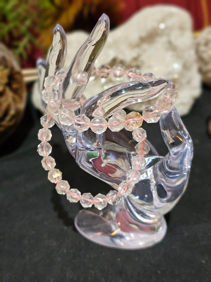 Faceted Rose Quartz Bracelets
