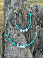 Sterling Silver Slot Dice Necklace